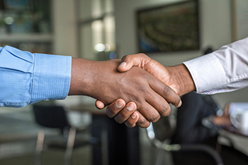 Photo of shaking hands